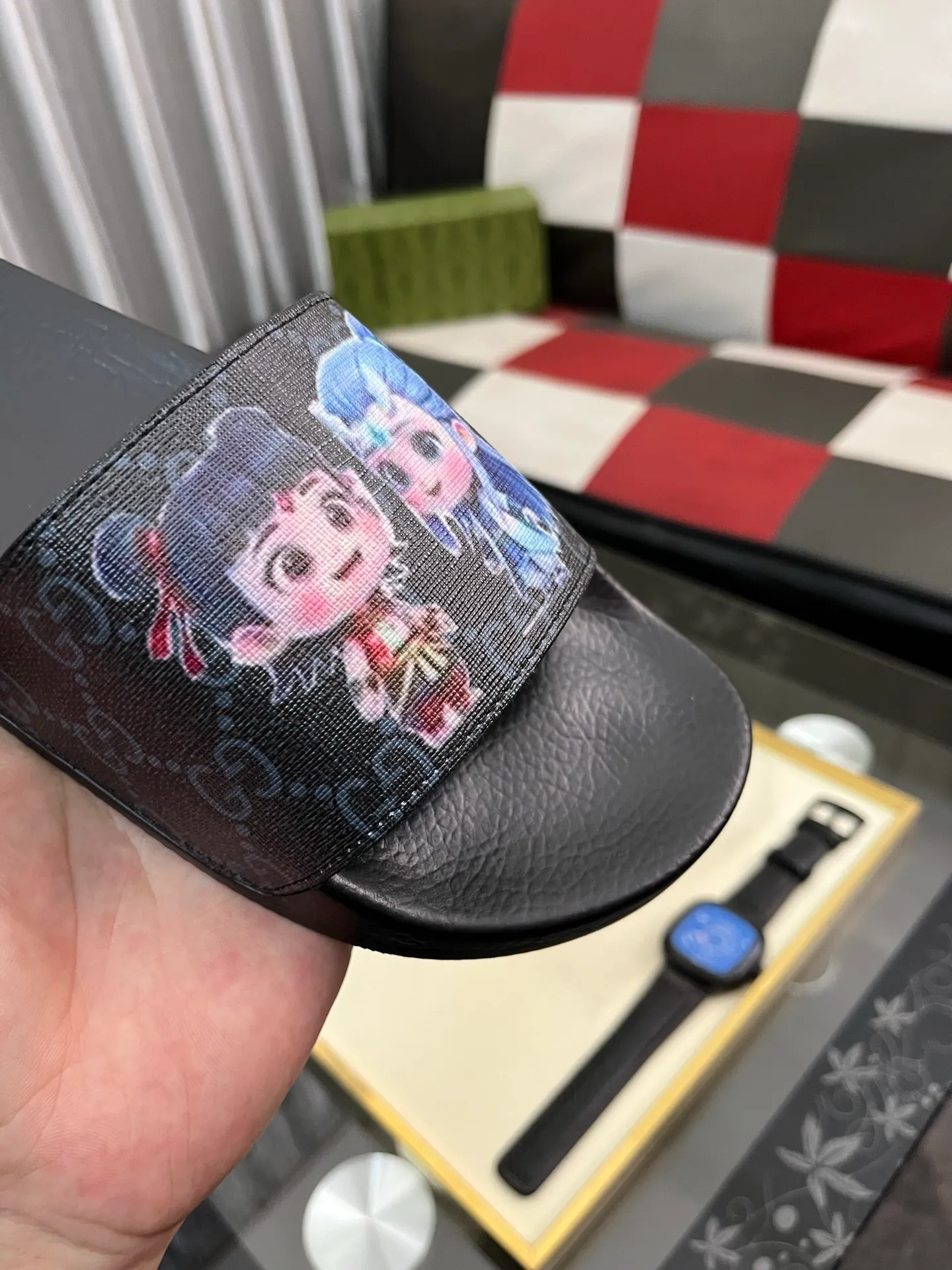 Men's Men's Shoes💰220⌚️⌚️ＧＵＣＣＩ.Gucci.Official website 1:1 popular slippers on sale! Original original material 🩴 SIZE: 38-46 (45.46 non-refundable)